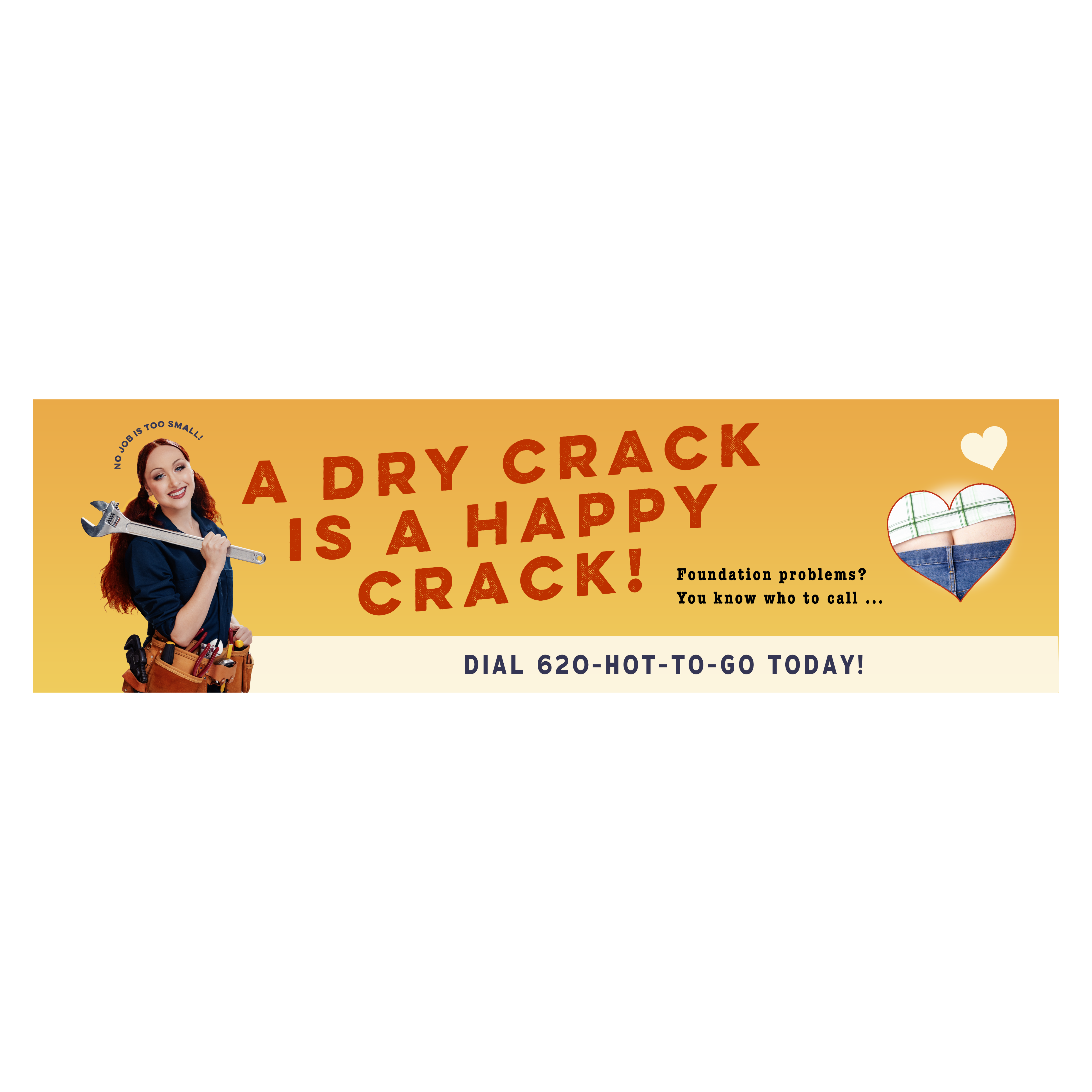 The Plumber: Happy Crack Bumper Sticker - Chappell Roan